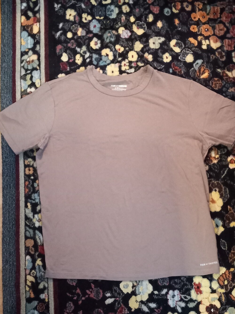 Plain Crewneck T-Shirt in Light Brown